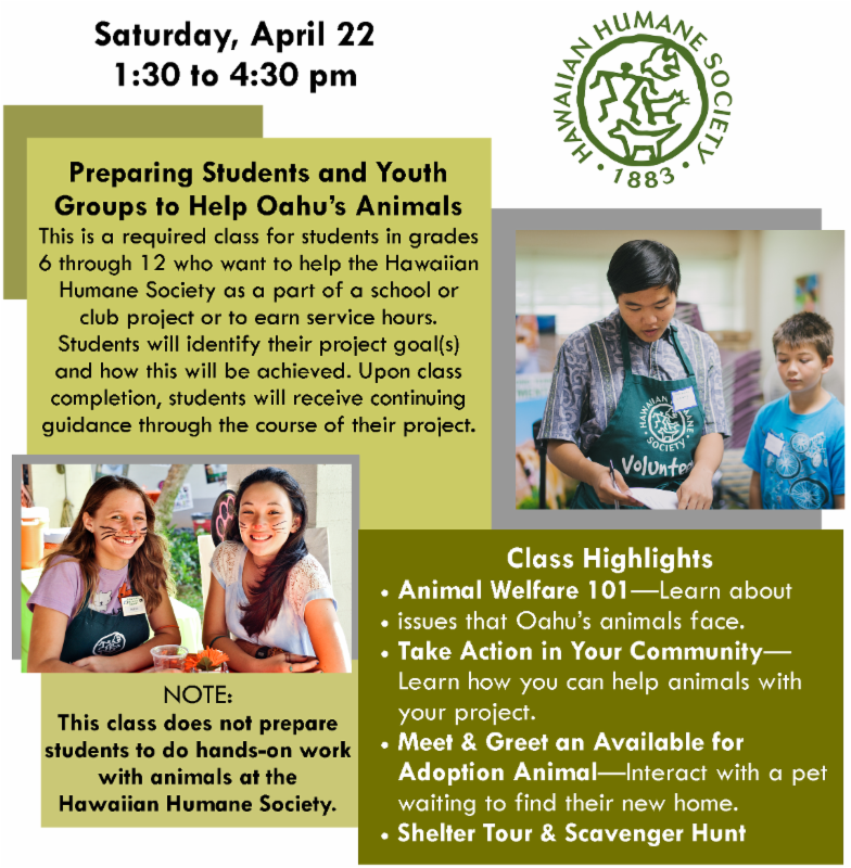 Animal Hero Training Class April 2017