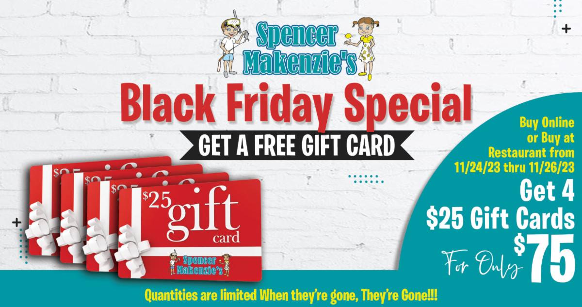 Black Friday Gift Card Special
