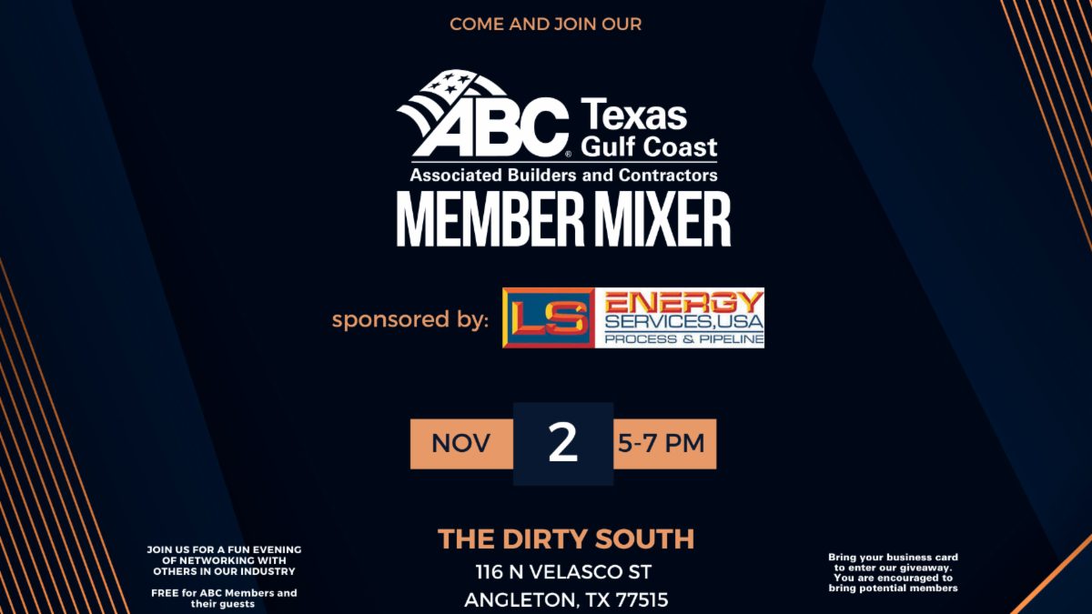 ABC Texas Gulf Coast Member Mixer Sponsored by LS Energy Services, USA