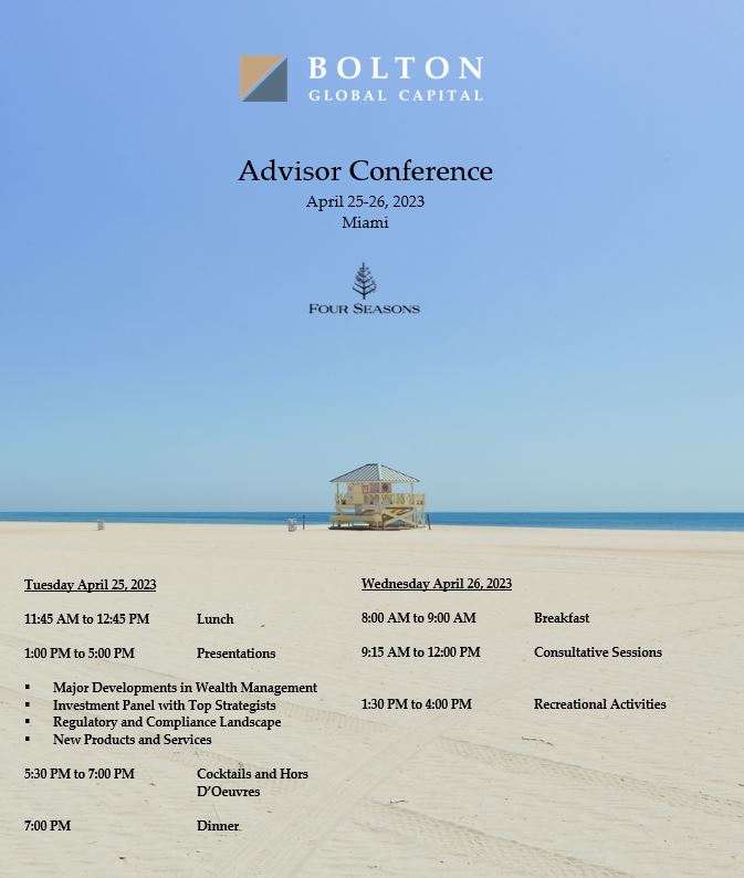 2023 Bolton Global Advisor Conference