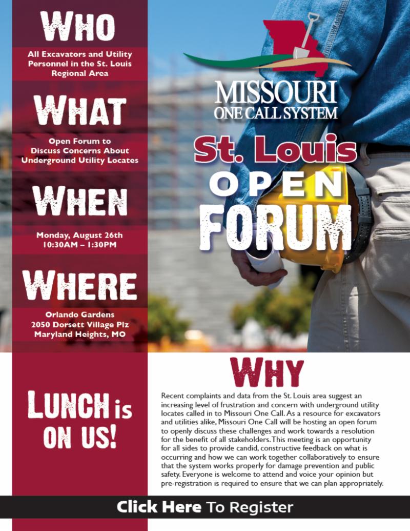 St Louis Open Forum On Underground Utility Locates