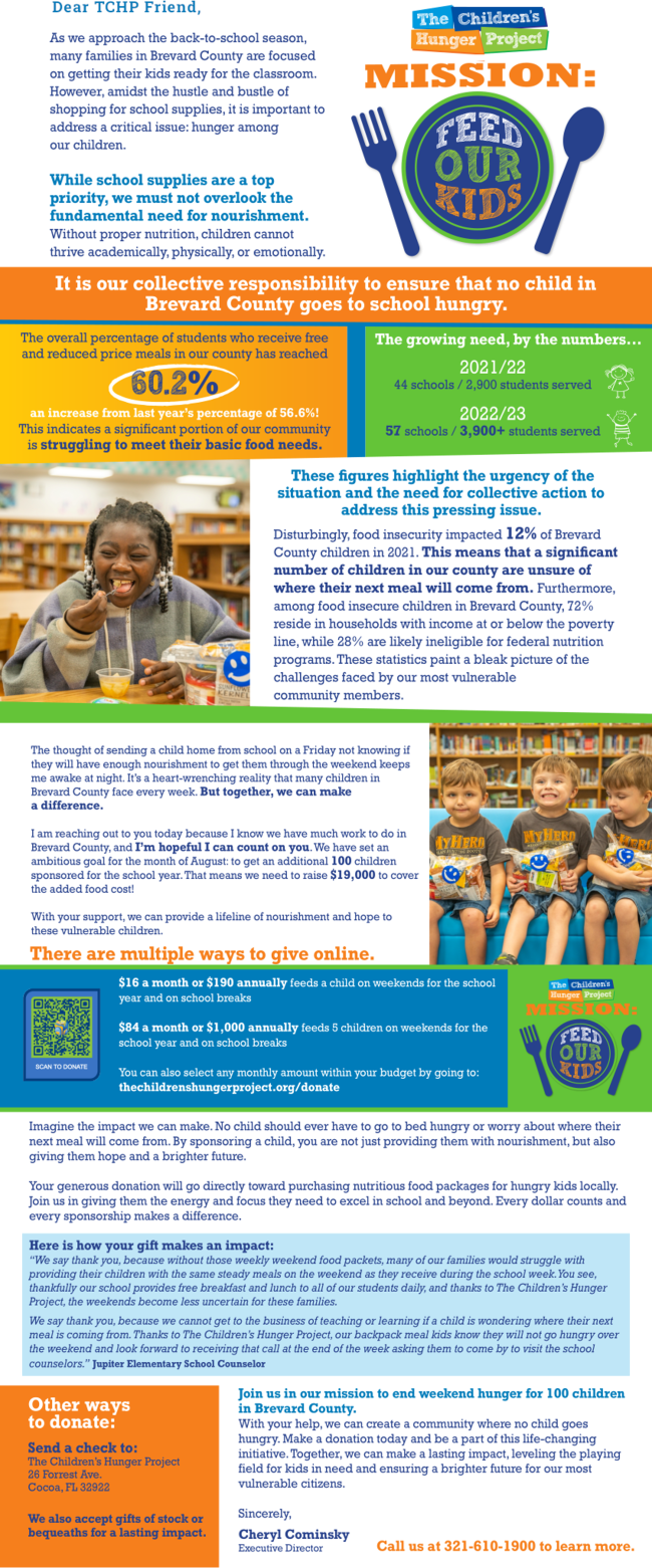 TCHP Back to School Mission 2023-24