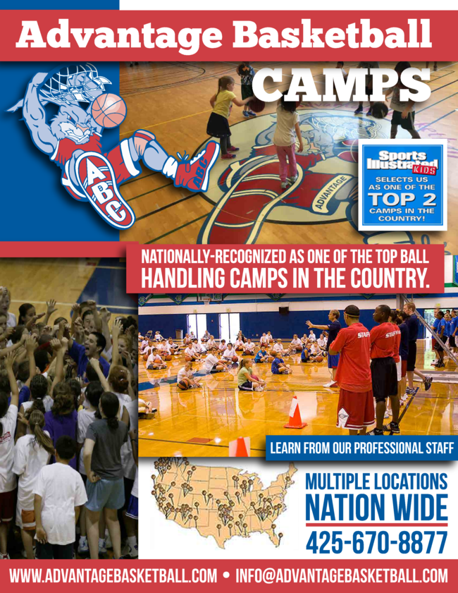 Advantage Basketball camps was selected by Sports illustrated Kids as the Top camp in the country to learn more visit www.advantagebasketball.com