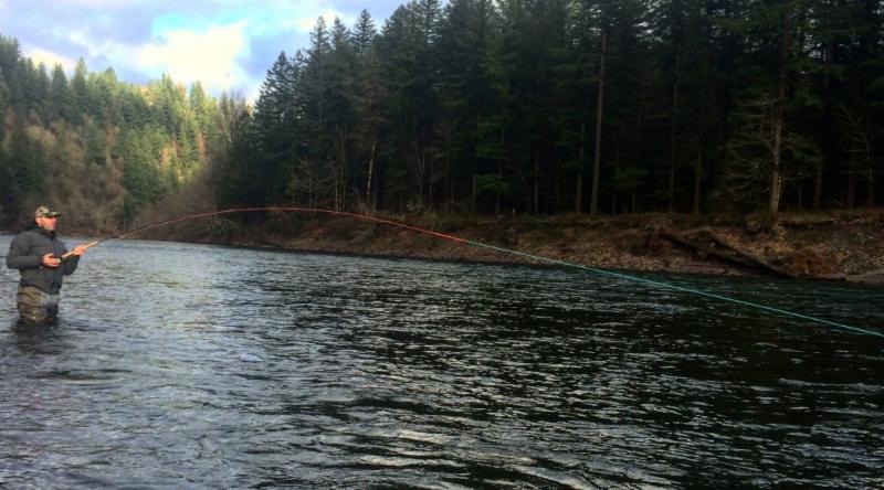 Spey Fishing For Winter Steelhead Sandy River Feb 11th