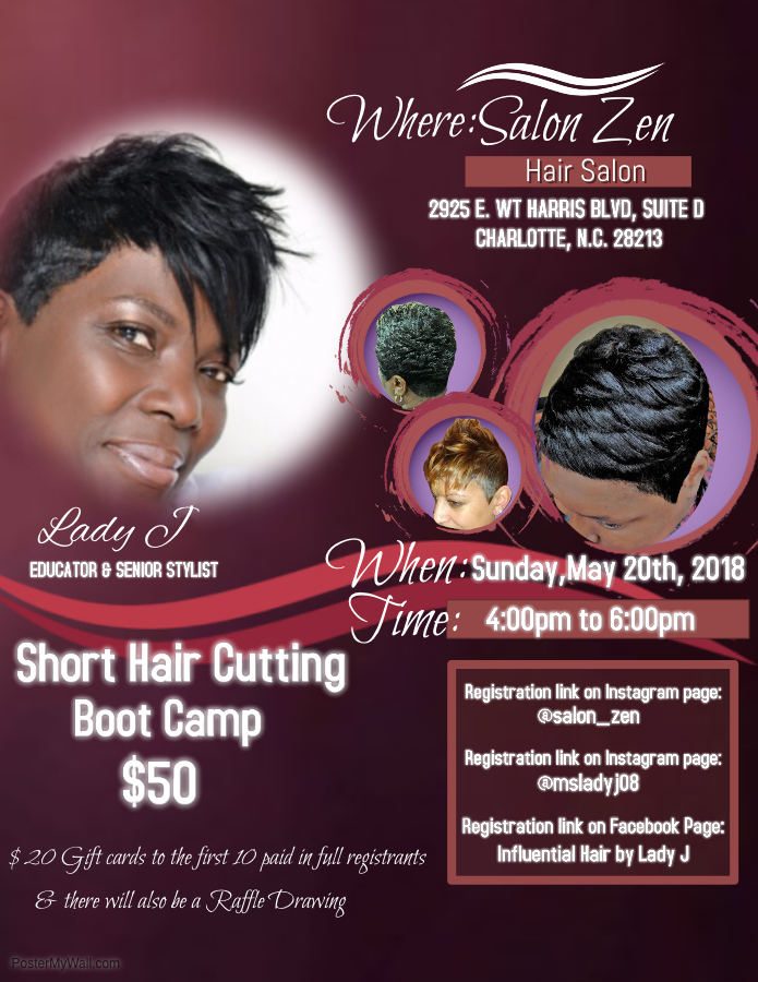Short Hair Cutting Boot Camp Registration Deadline Extended