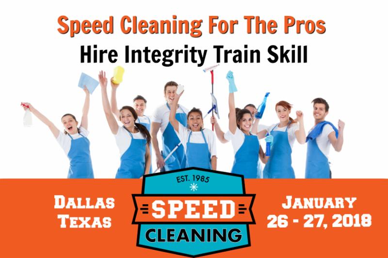 Speed Cleaning For The Pros 2018