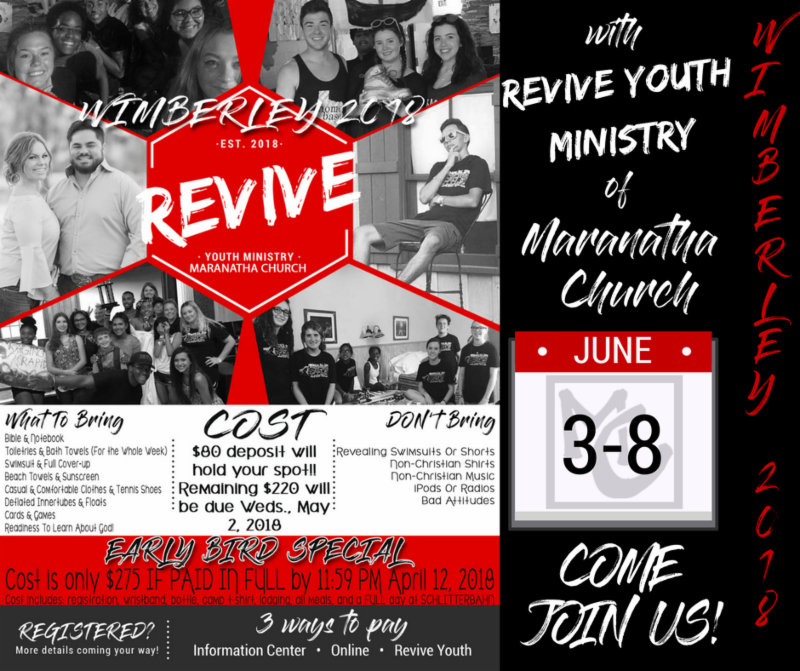 Wimberley 2018 With Revive Youth Maranatha Church