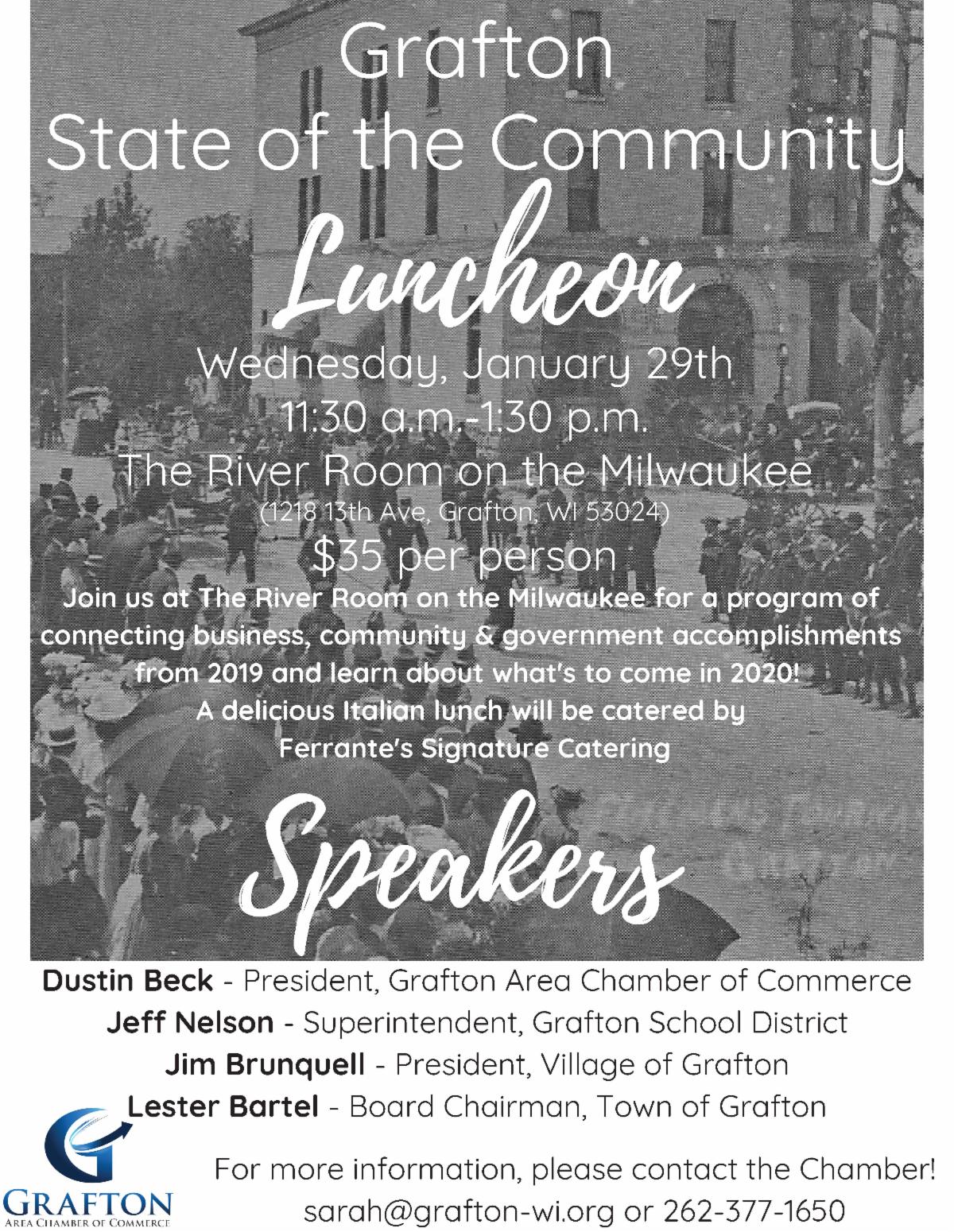 Grafton Area Chamber of Commerce State of the Community Luncheon