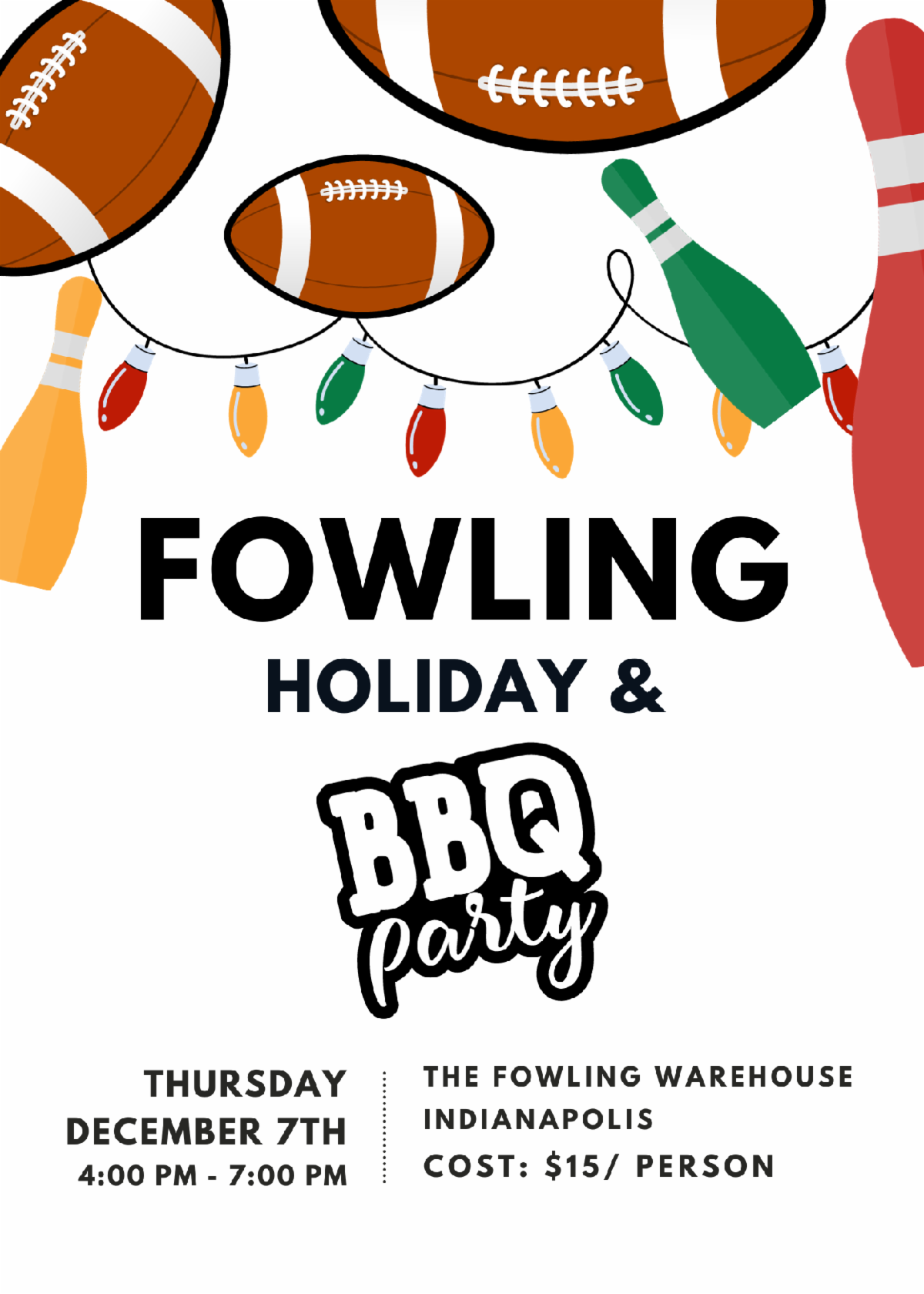 You're Invited! Dec 7th BEC Fowling Holiday & BBQ Party!