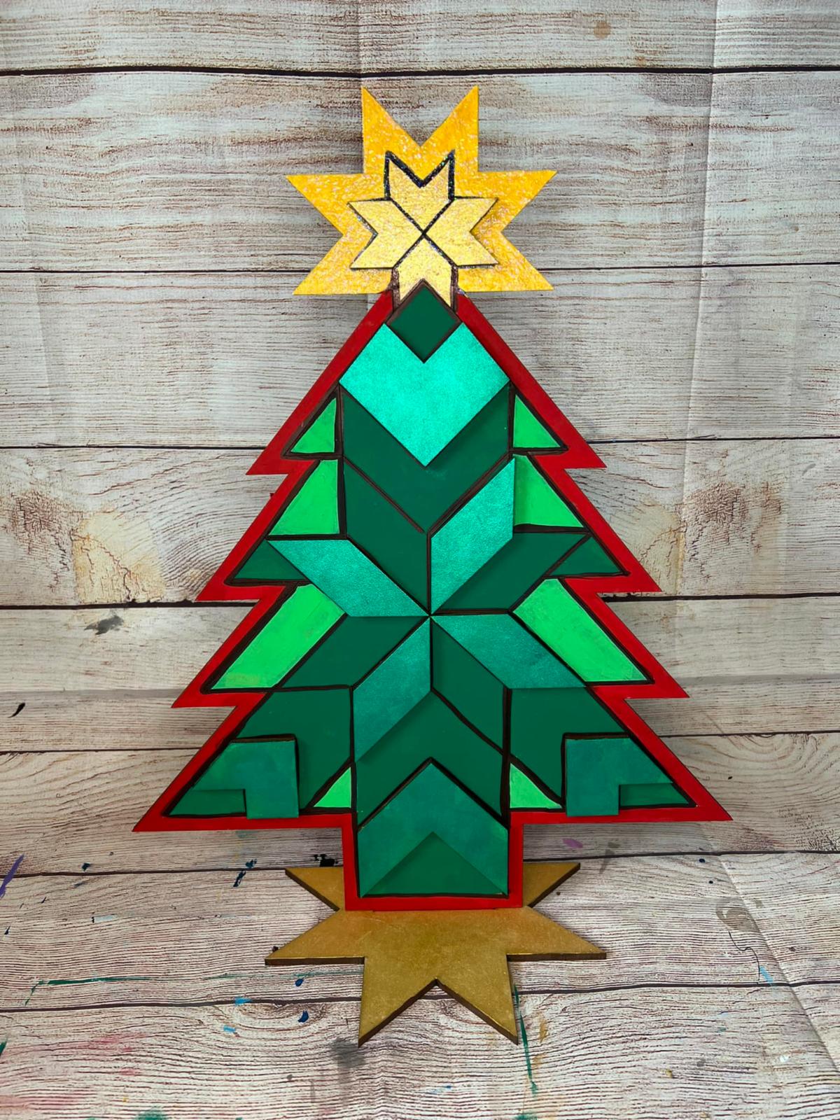 christmas-tree-barn-quilt-paint-party-at-factory-street-brewing