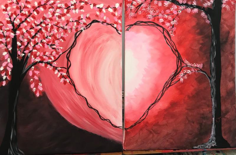Valentine S Day Mixer And Paint Night Event