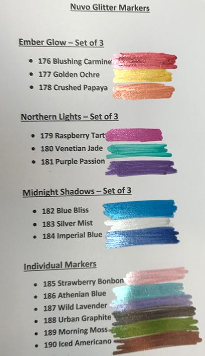 Nuvo Glitter Markers - Urban Graphite