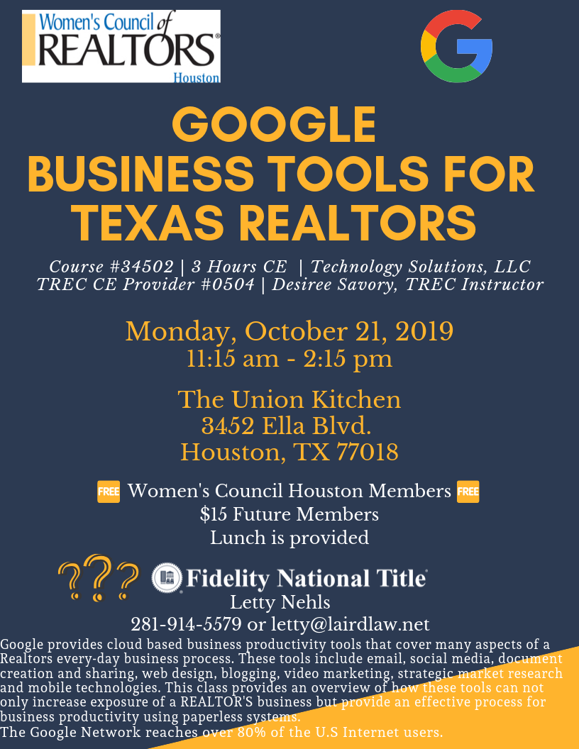Google Business Tools For Texas Realtors