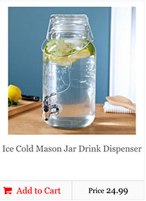 Ice Cold Mason Jar Drink Dispenser