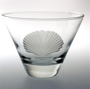 Seashell Martini tumblers