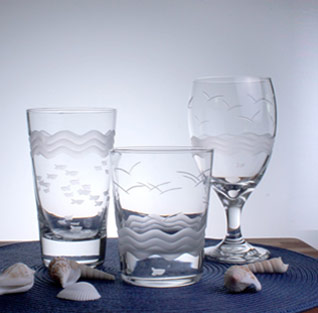 Seabreeze Clear Glass Set of 4 DOF Glasses