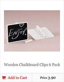 Wooden Chalkboard Clips 6 Pack