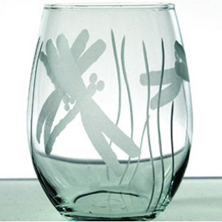Dragonfly Red Wine Tumblers