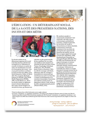 L'éducation : un déterminant social de la santé des Premières Nations, des Inuits et des Métis