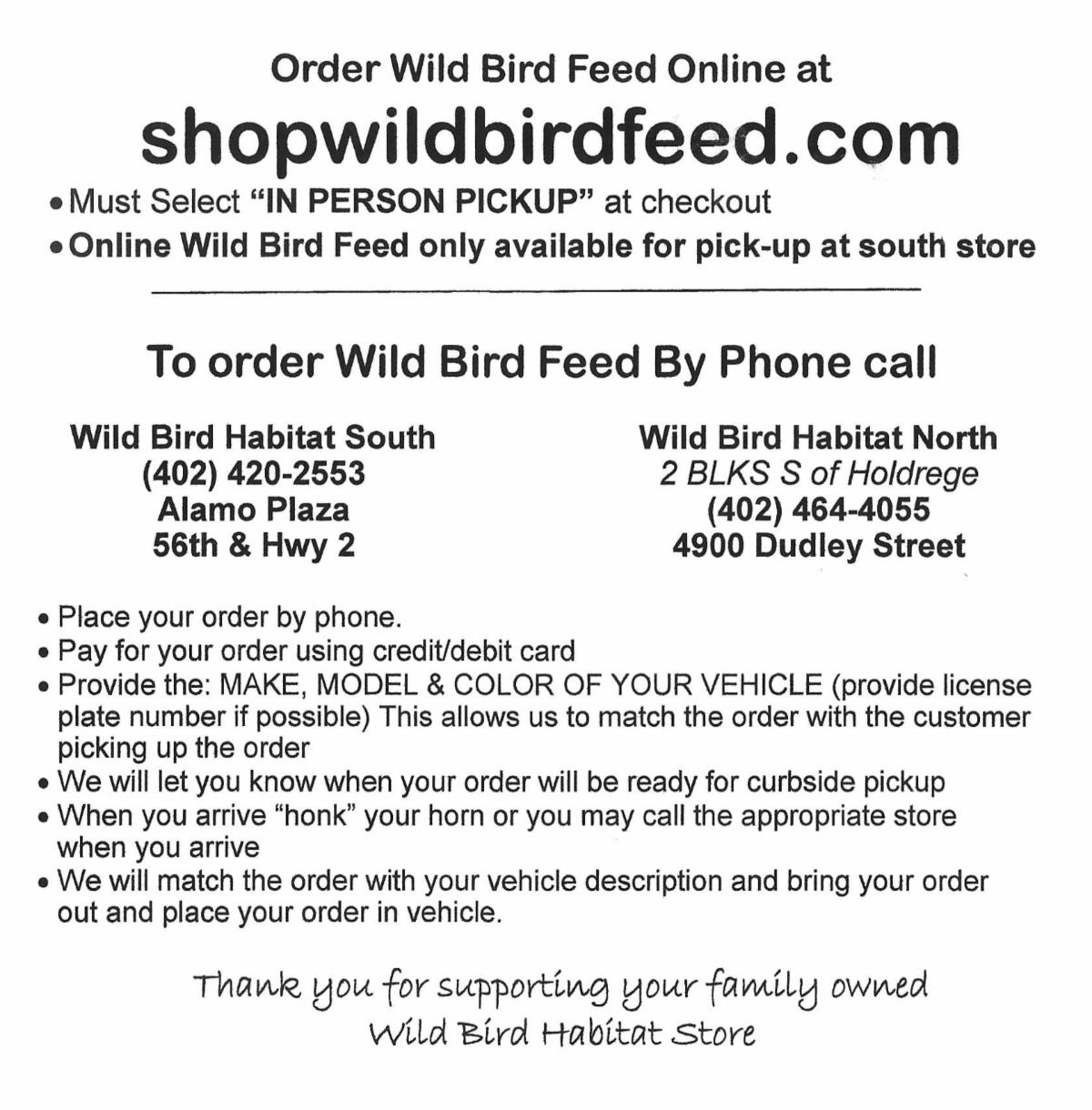 Wild Bird Habitat's November 2020 Birding News