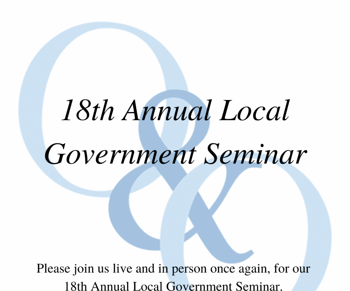 Olson & Olson's 18th Annual Local Government Seminar