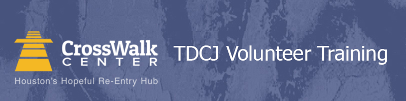 2020.3.14 - TDCJ Volunteer Training 2020.3.14 - TDCJ Volunteer Training
