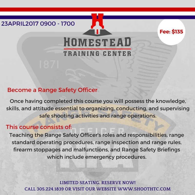 NRA Range Safety Officer Course