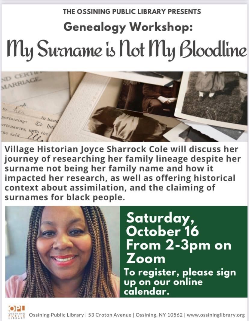 OSSINING WEEKLY WEB BLAST 10142021