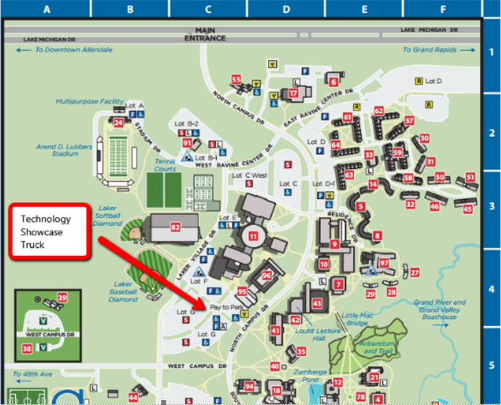 Grand Valley State University Campus Map