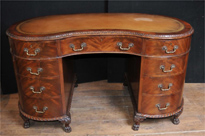 Antique Kidney Bean Desk