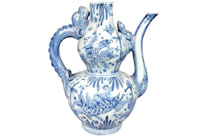 Chinese Blue and White Porcelain Tea Pot Kangxi