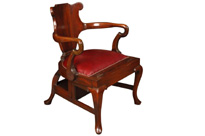 Arts and Craft Mahogany Metamorphic Chair Library Steps