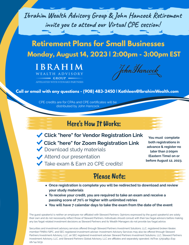 Ibrahim Wealth Advisory Group & John Hancock Retirement's Virtual Super