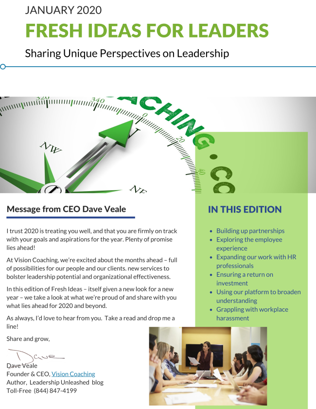 Vision Coaching new and fresh in 2020.