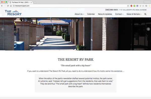 The Resort Website