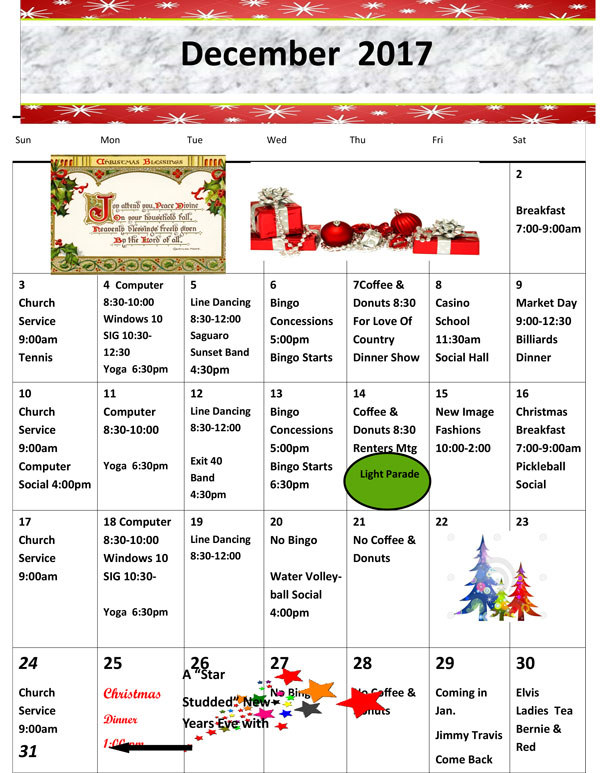 picture of december calendar