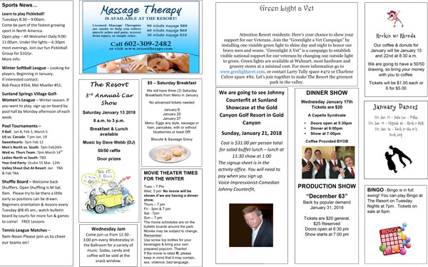events brochure