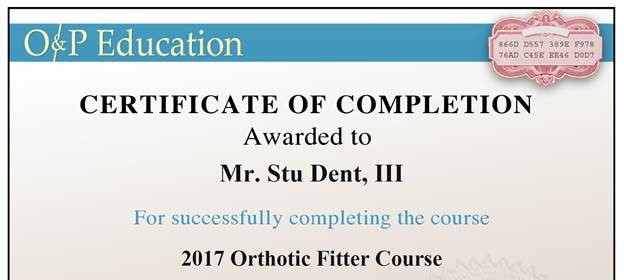 Orthotic Mastectomy Therapeutic Shoe Fitter Courses