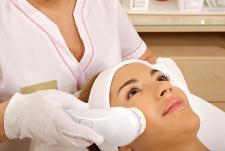 woman getting a facial