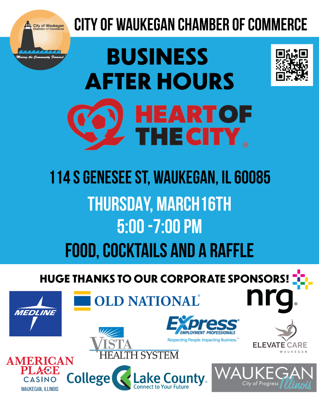 City of Waukegan Chamber of Commerce March Business After Hours