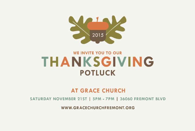 Thanksgiving Potluck November 21st