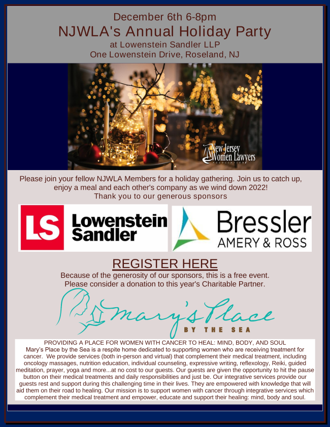 NJWLA's Annual Holiday Party