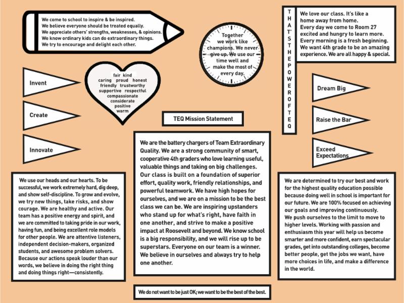 Click here to see the full-sized version of our new class mission statement.