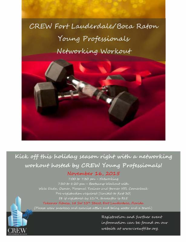 CREW Fort Lauderdale/Boca Raton Young Professionals Networking Workout