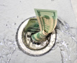 $ down the drain