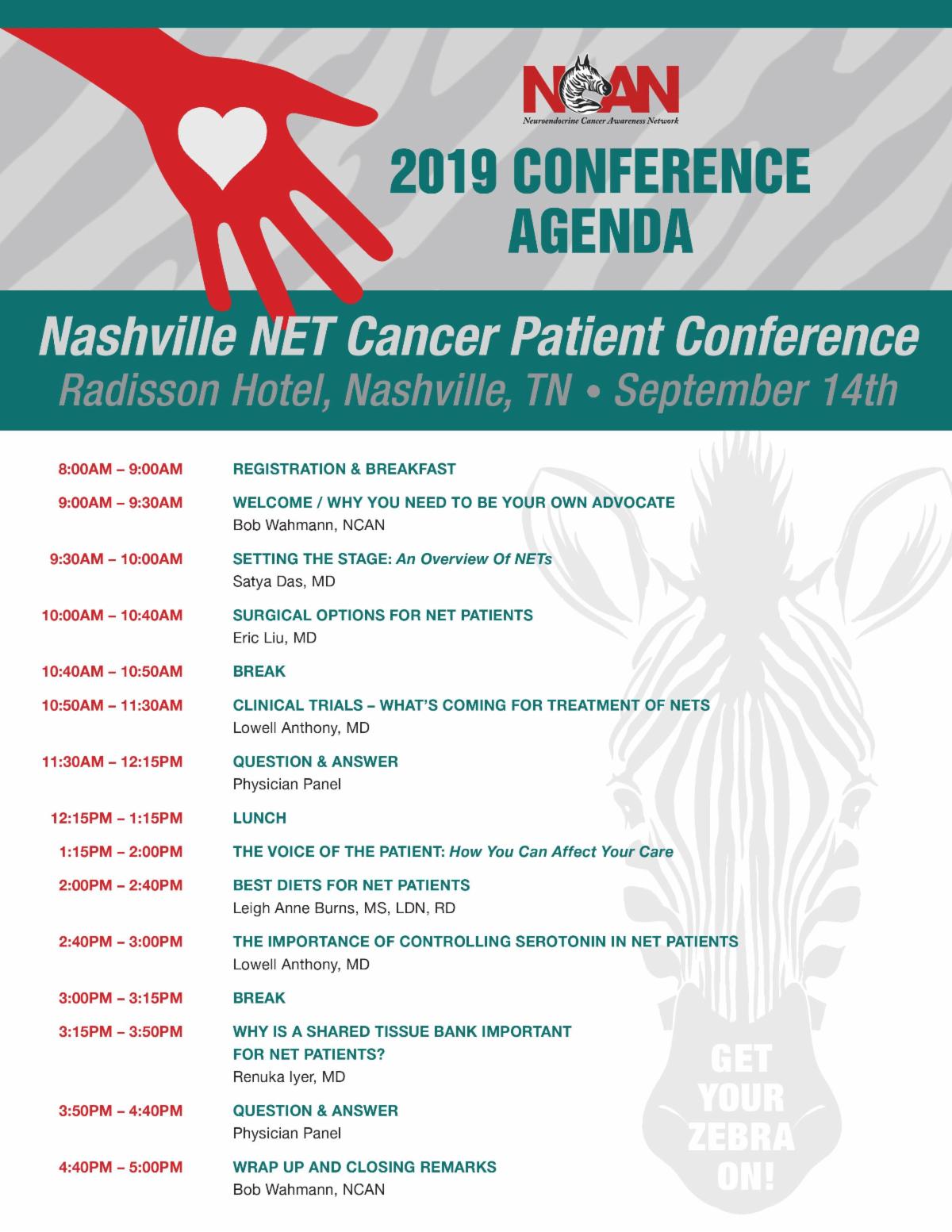 NCAN NASHVILLE NEUROENDOCRINE PATIENT CONFERENCE
