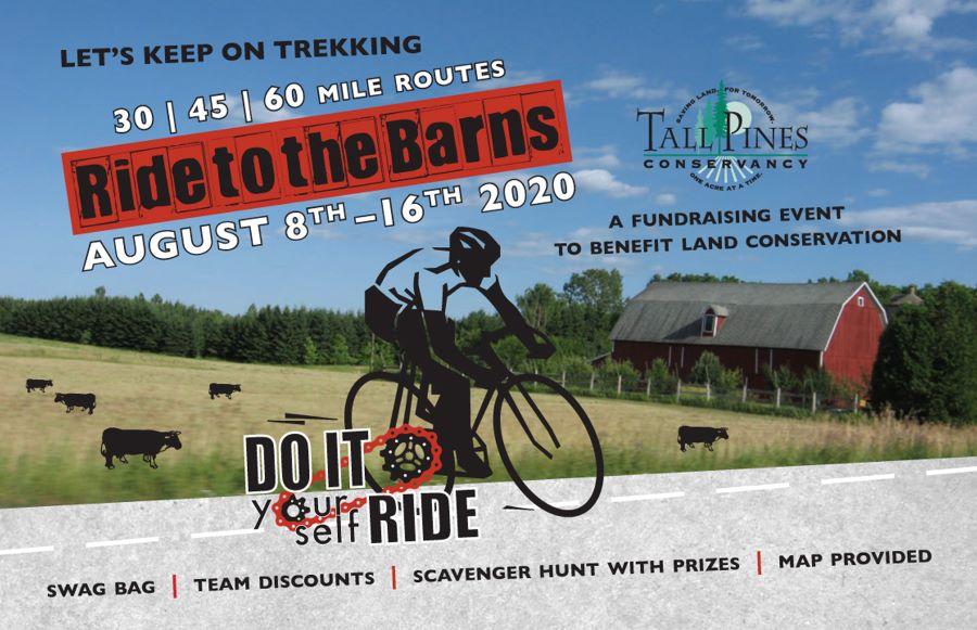 Do It Yourself Ride to the Barns, Saturday, August 8 Sunday, August