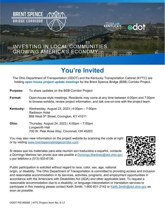 Brent Spence Bridge Project Open House