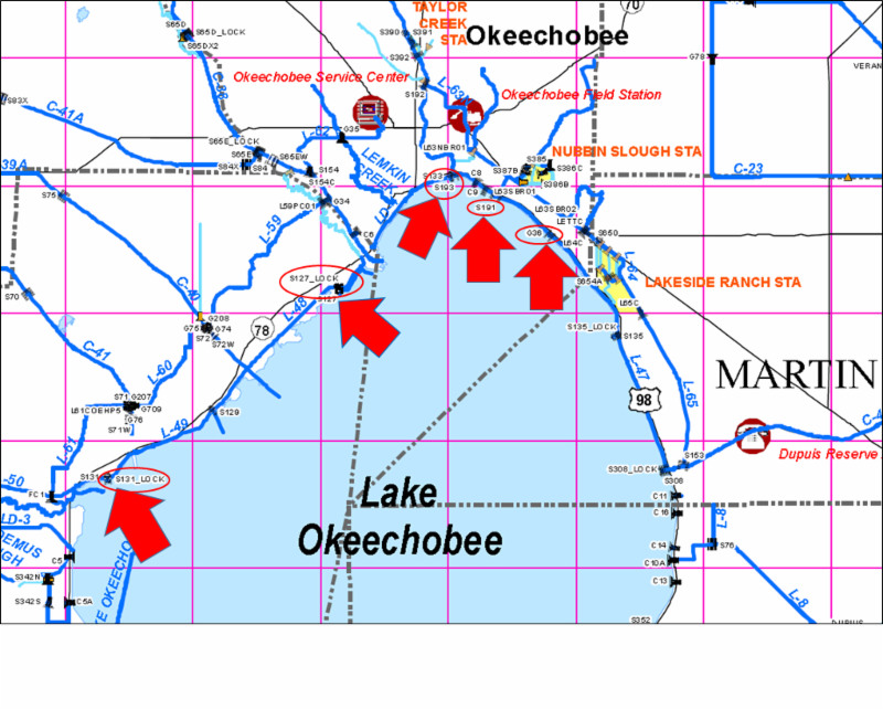 Lake Okeechobee Levels Below 12 Feet Will Require Lock Closures