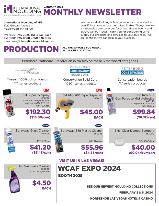 TC Moulding/International Moulding Sale Flyer 2024 January
